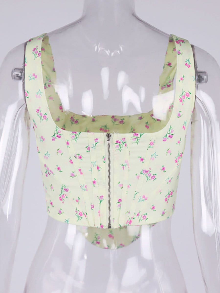 Floral Corset Top - Fashionpara