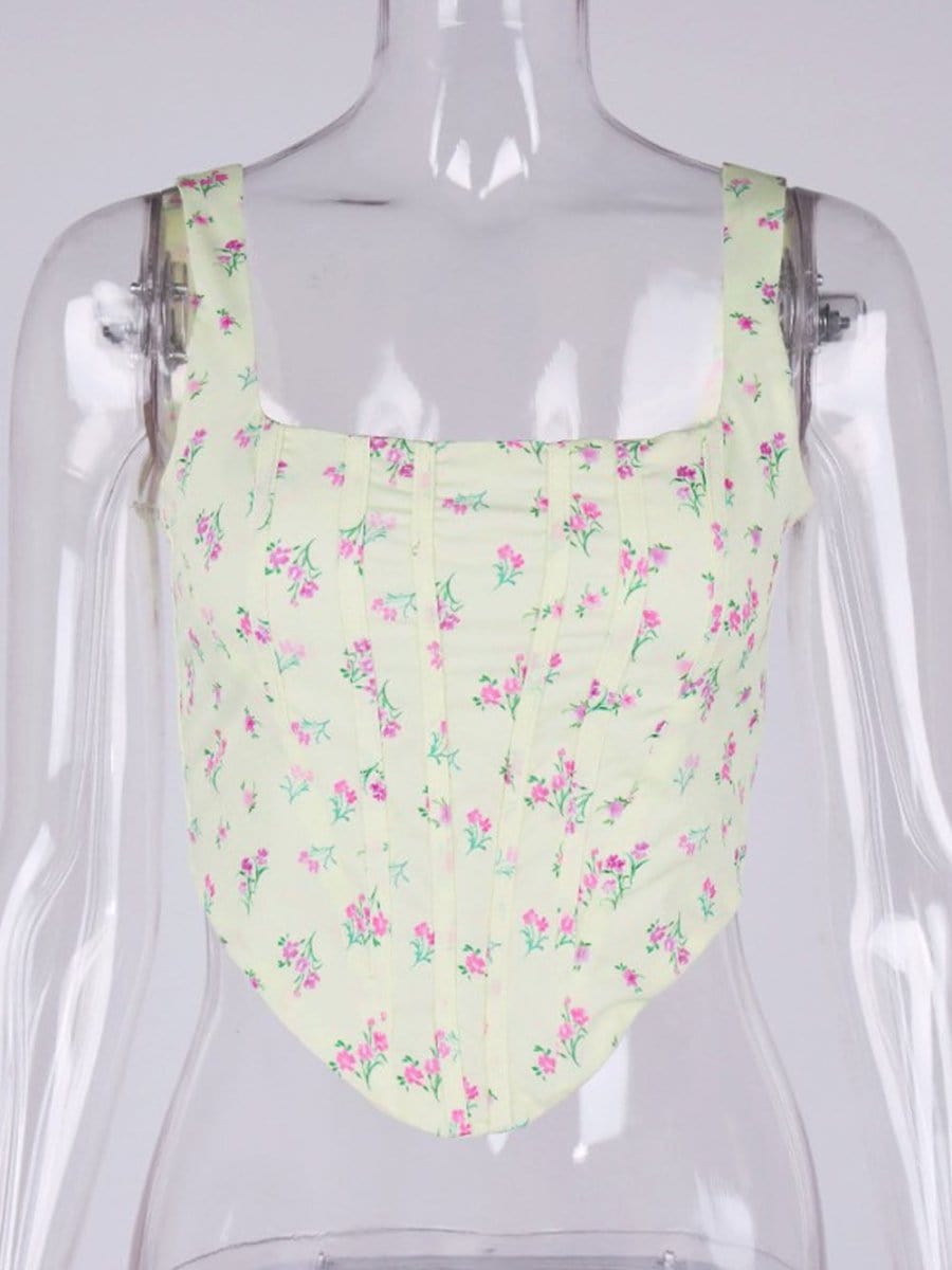 Floral Corset Top - Fashionpara