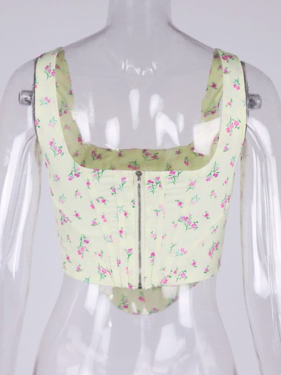 Floral Corset Top - Fashionpara