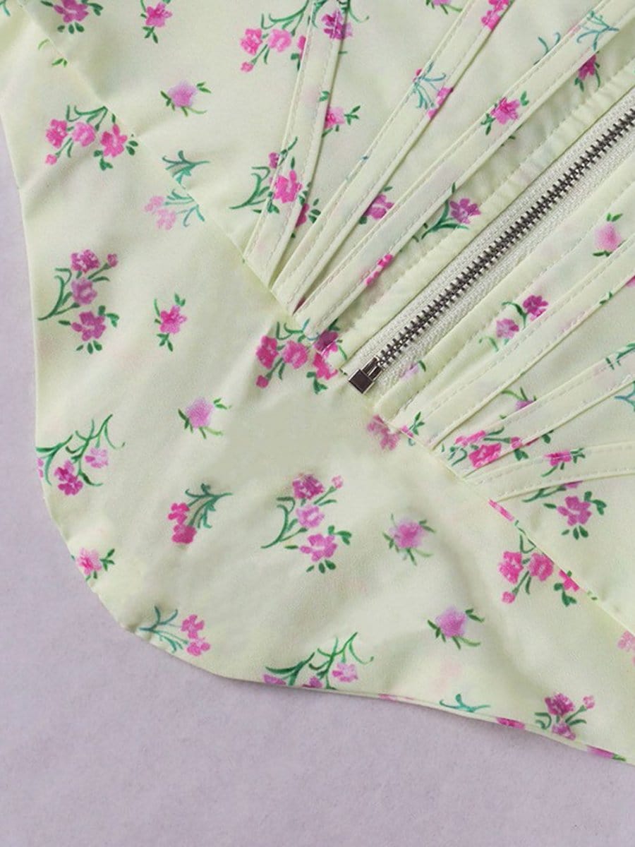 Floral Corset Top - Fashionpara