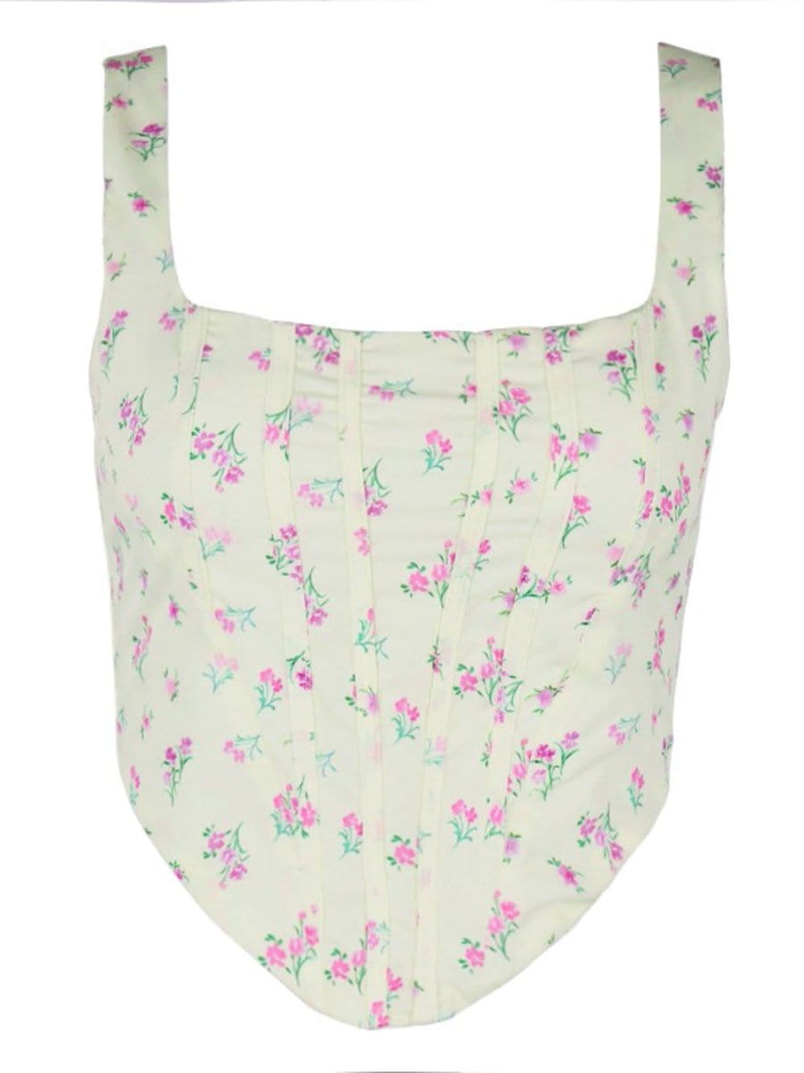 Floral Corset Top - Fashionpara