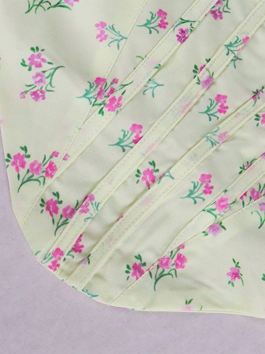 Floral Corset Top - Fashionpara
