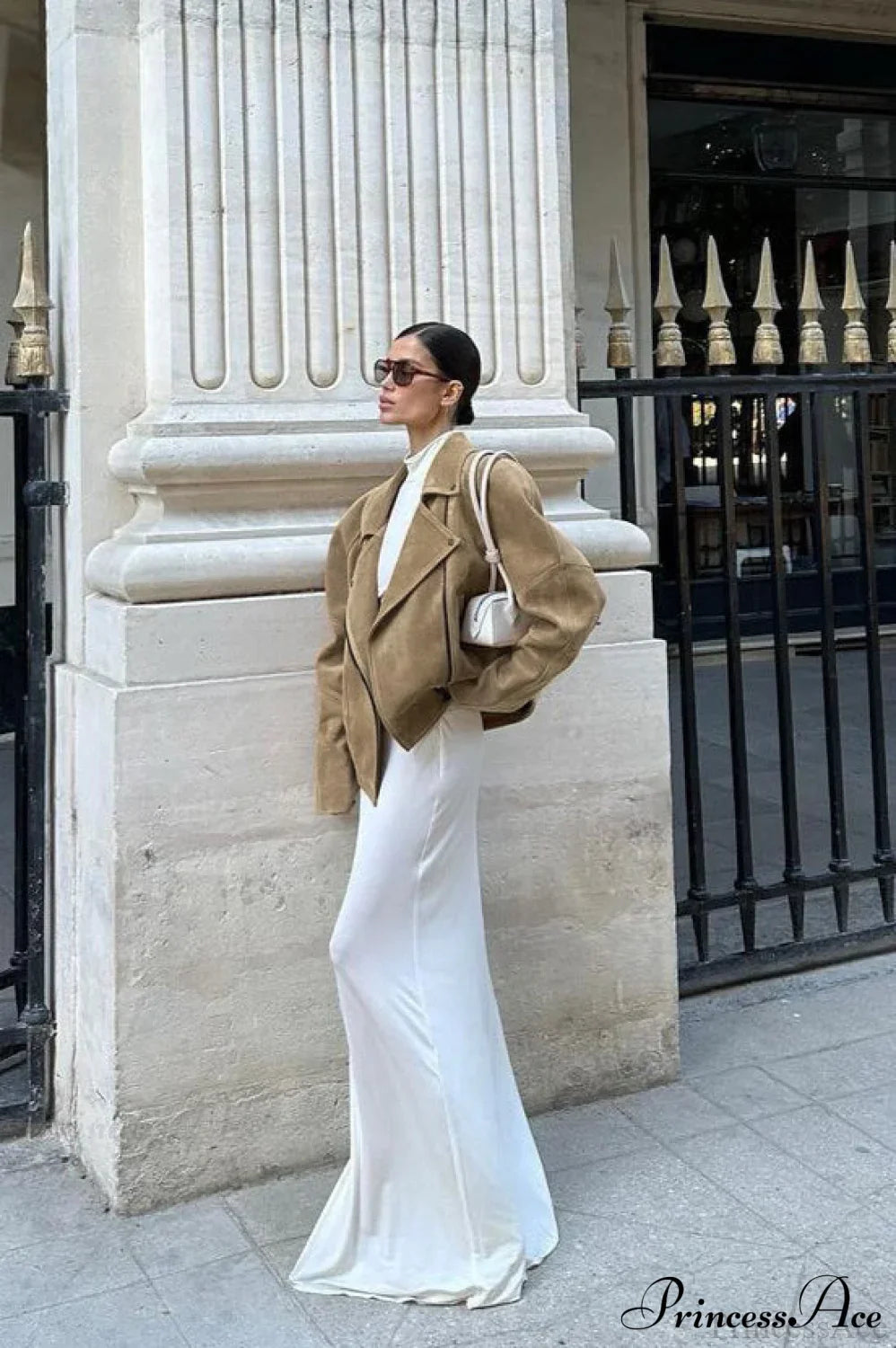 PrincessAce Retro Suede Blazer for Effortless Style