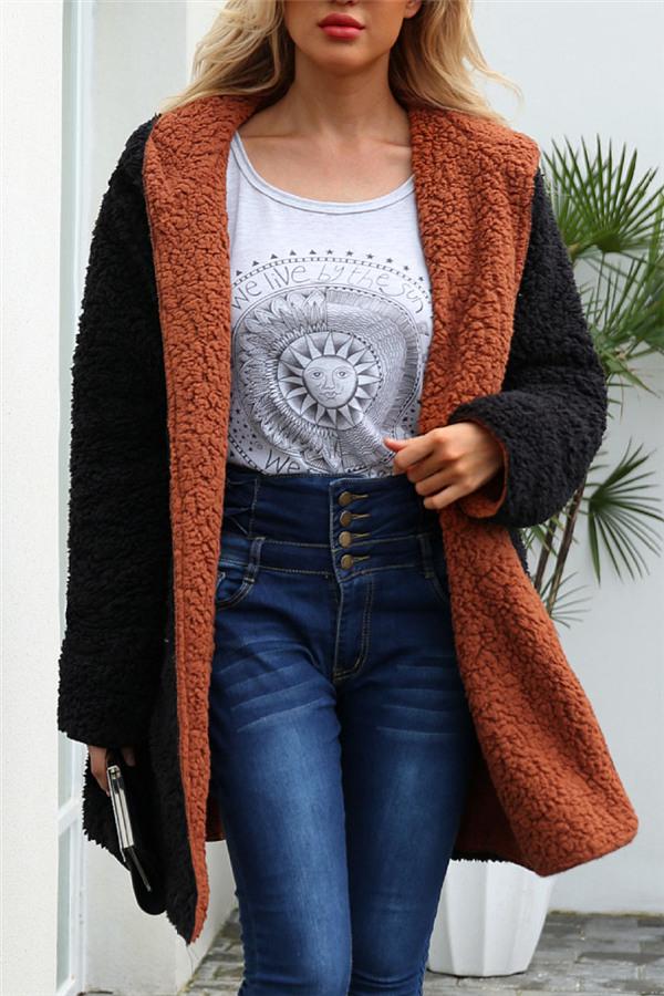 Reversible Thick Faux Lambswool Jacket for Cozy Style