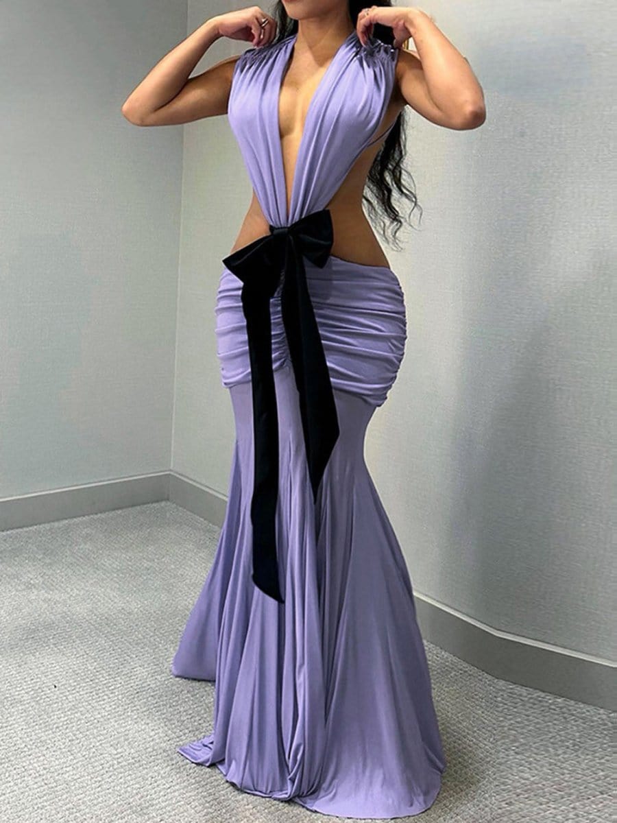 Backless Bodycon Maxi