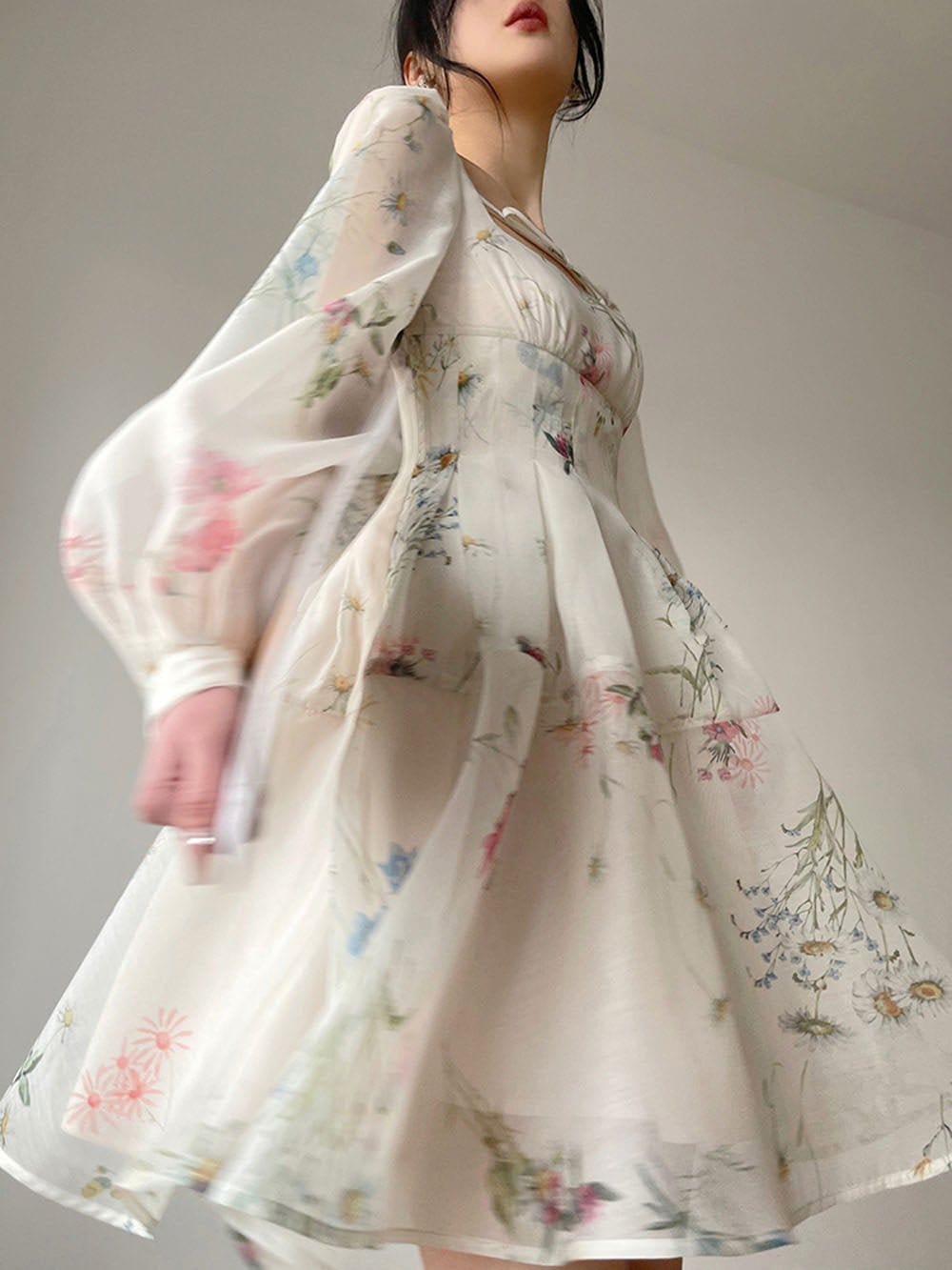 Square Mini Dress - Fashionpara