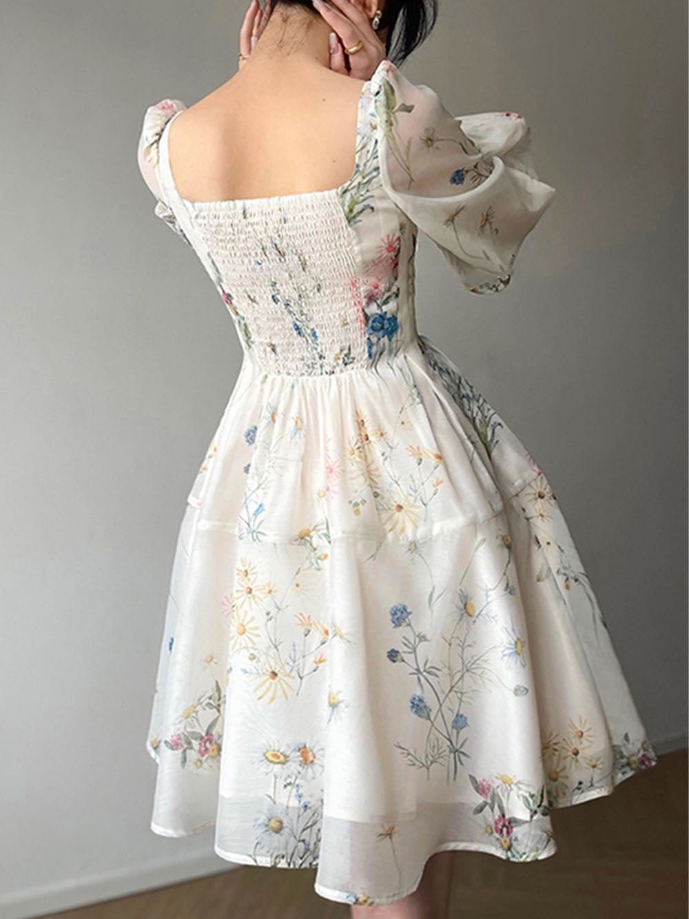 Square Mini Dress - Fashionpara