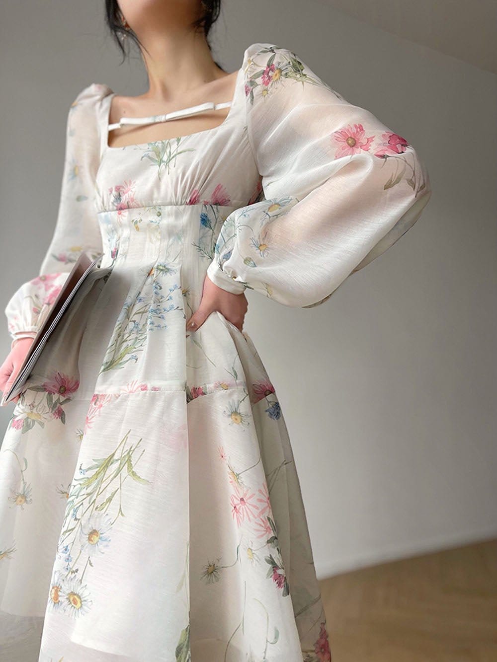 Square Mini Dress - Fashionpara