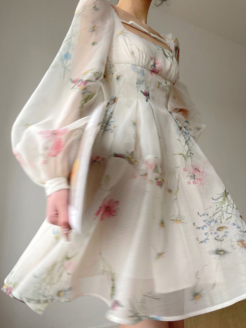 Square Mini Dress - Fashionpara