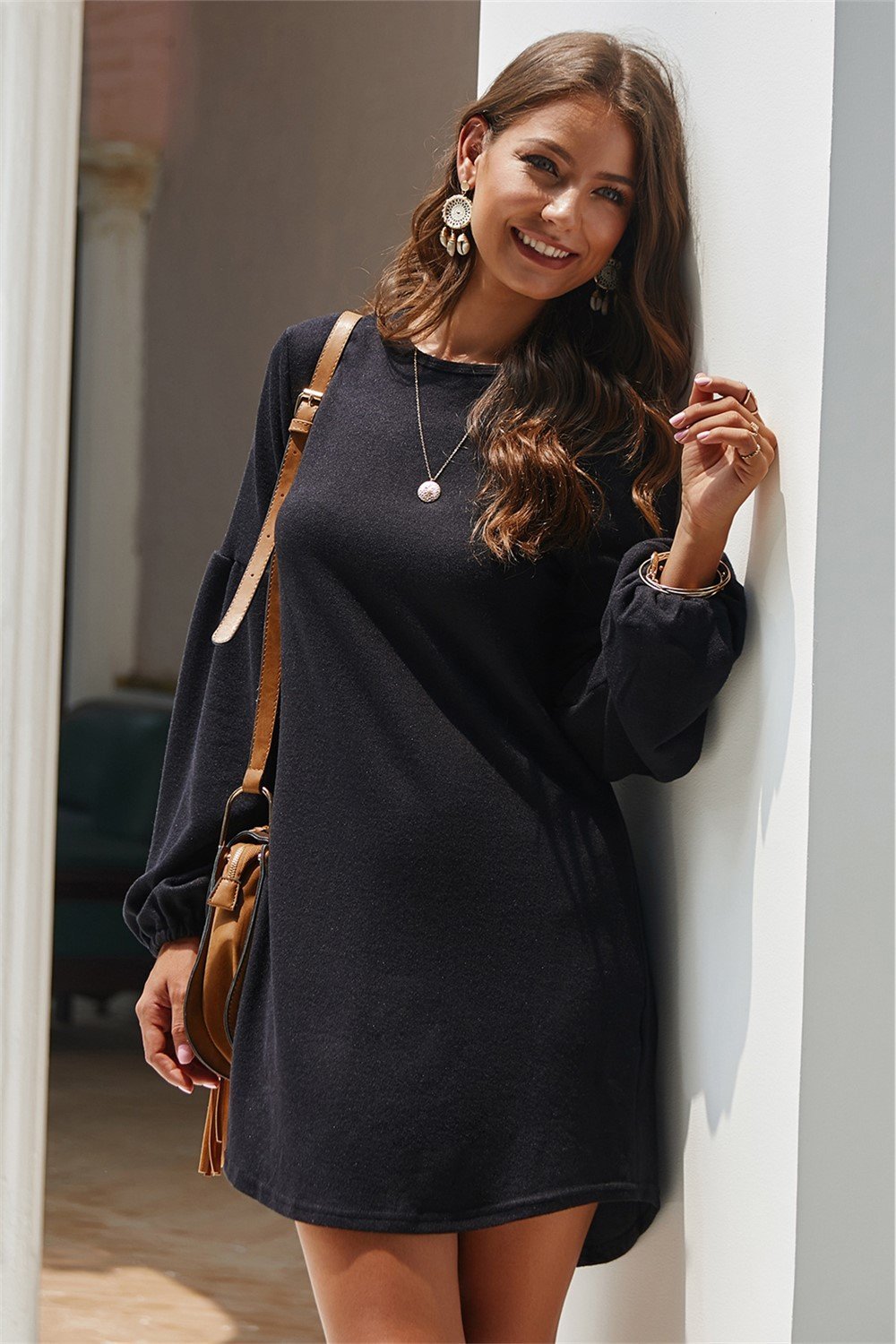 RadyRin Right On Time Elegant Sweater Dress for All Occasions