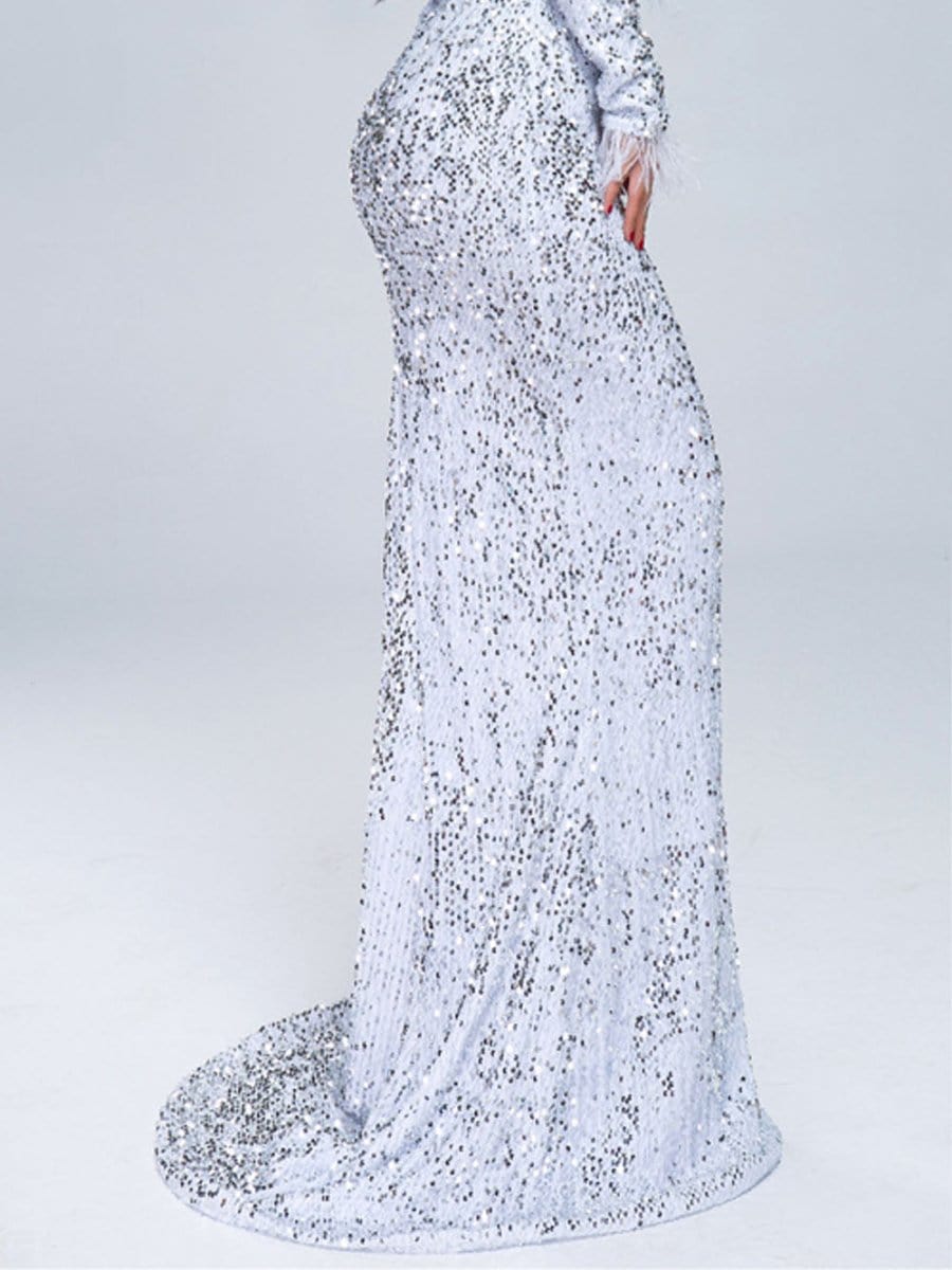 Off Shoulder Feather - Fashionpara