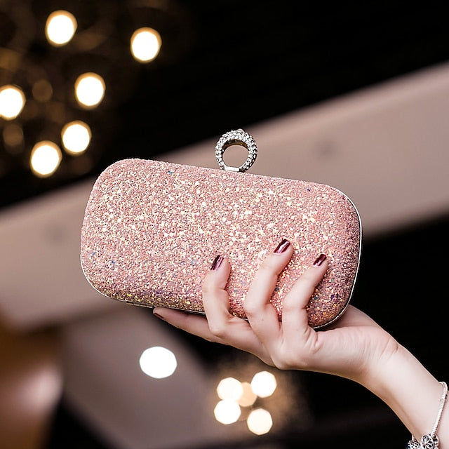 Wristlet Leather PU Bags Clutch Evening Bag