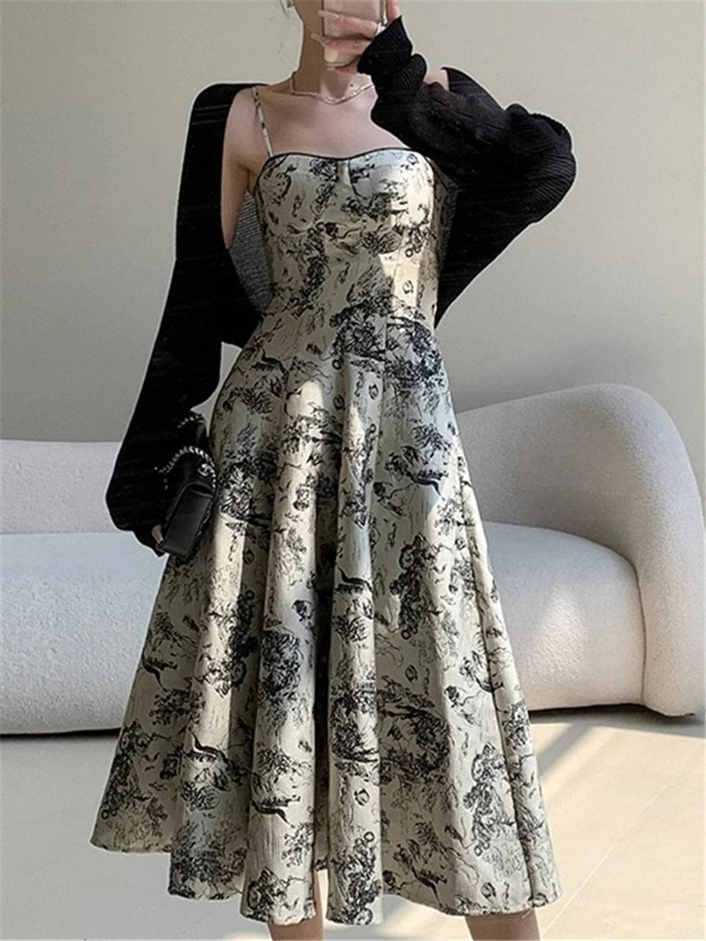 Floral Midi Dress - Fashionpara