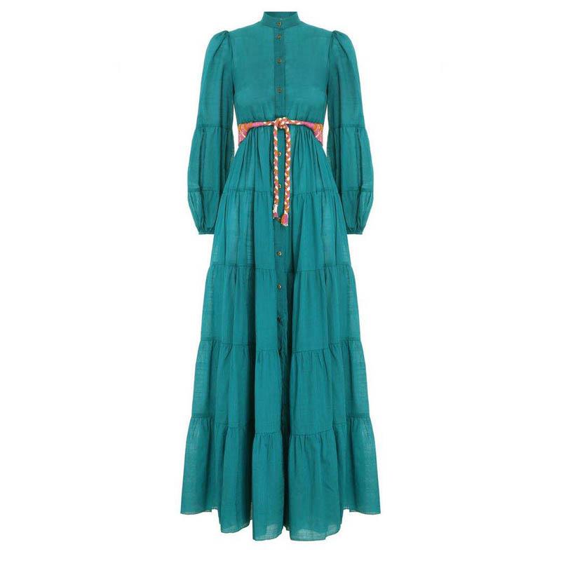 KittenAlarm - Sasha Button Down Maxi Dress