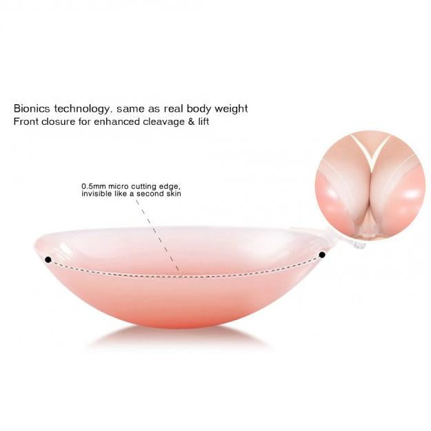 Backless & Push-up Strapless Silicone Adhesive Sticky Invisible Bra