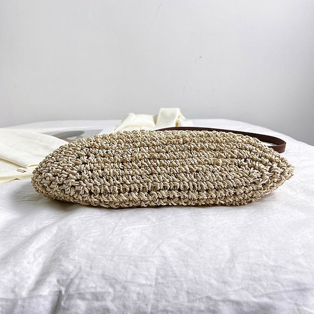 Summer Crossbody Woven Boho Natural Bag Straw