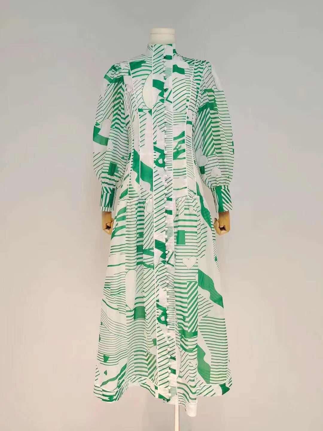KittenAlarm - Selene Bishop Sleeves Maxi Dress