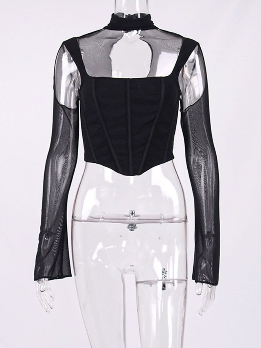 Seraphina Hollow out Bodycon Top - Fashion Pov