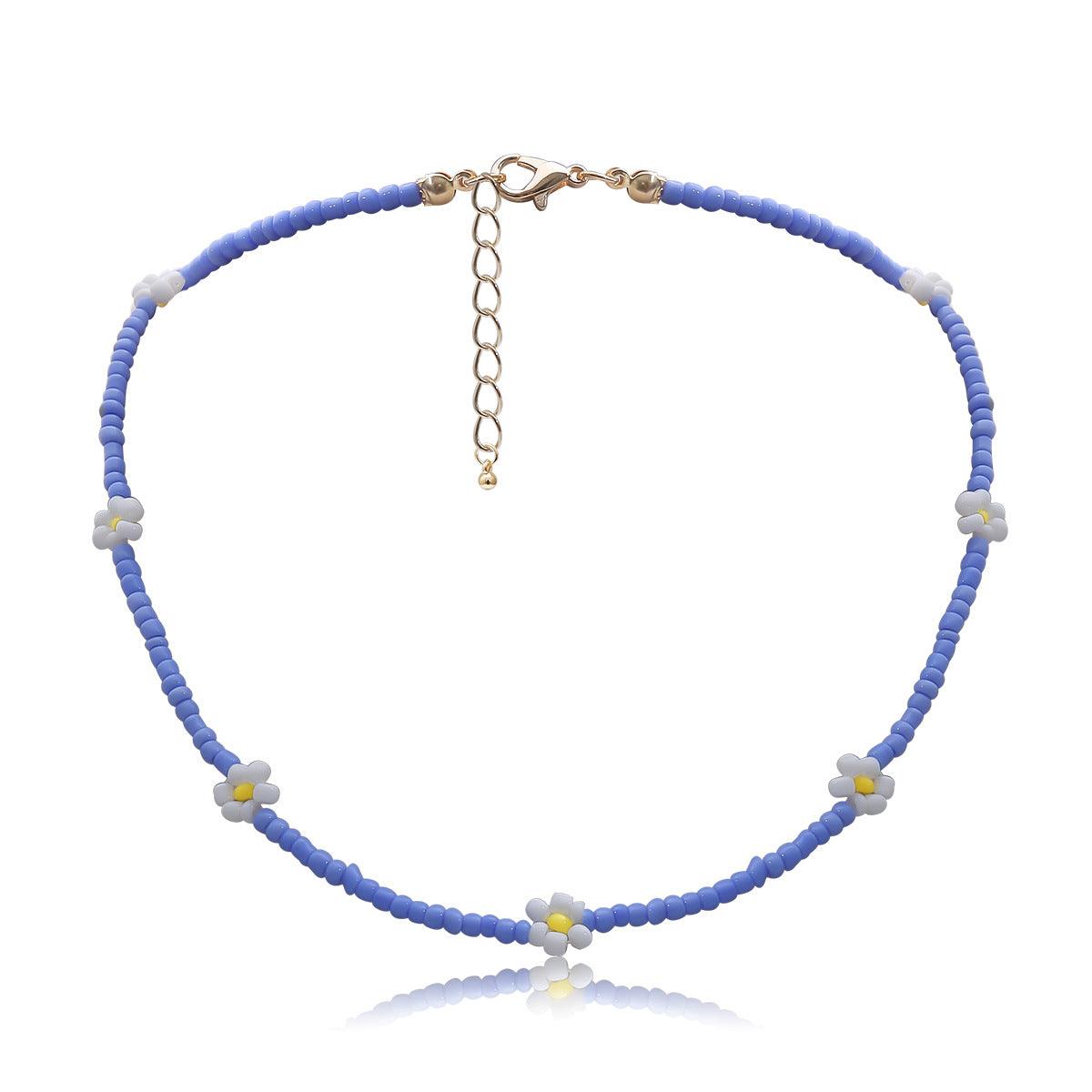 KittenAlarm - Sharley Handmade Beaded Daisy Necklace