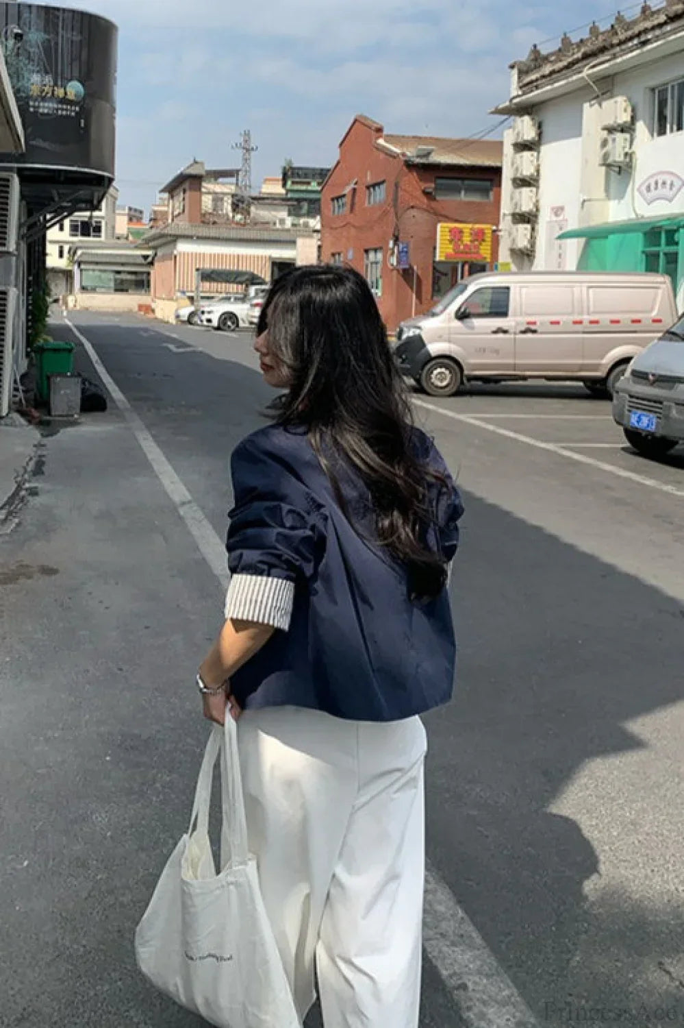 Simple Striped Sleeve Patchwork Casual Jacket