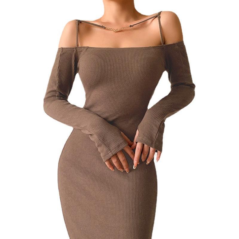 KittenAlarm - Skyla Sold Cold Shoulder Maxi Dress