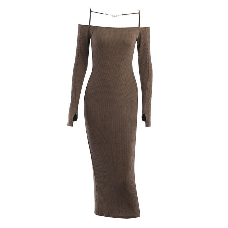 KittenAlarm - Skyla Sold Cold Shoulder Maxi Dress