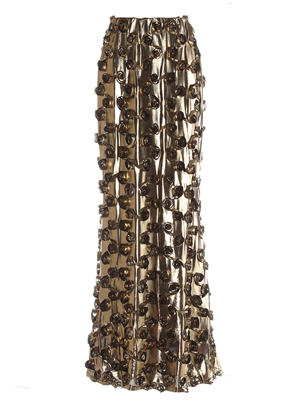 Appliques Bodycon Skirt - Fashionpara