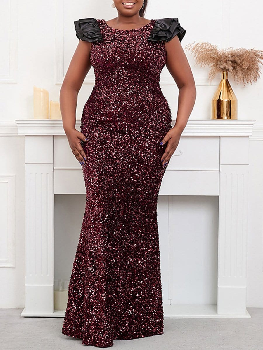 Sequin Maxi Dress - Fashionpara