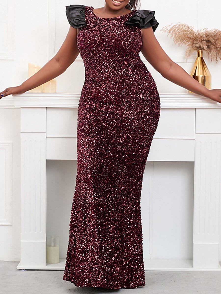 Sequin Maxi Dress - Fashionpara