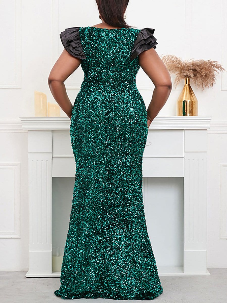 Sequin Maxi Dress - Fashionpara
