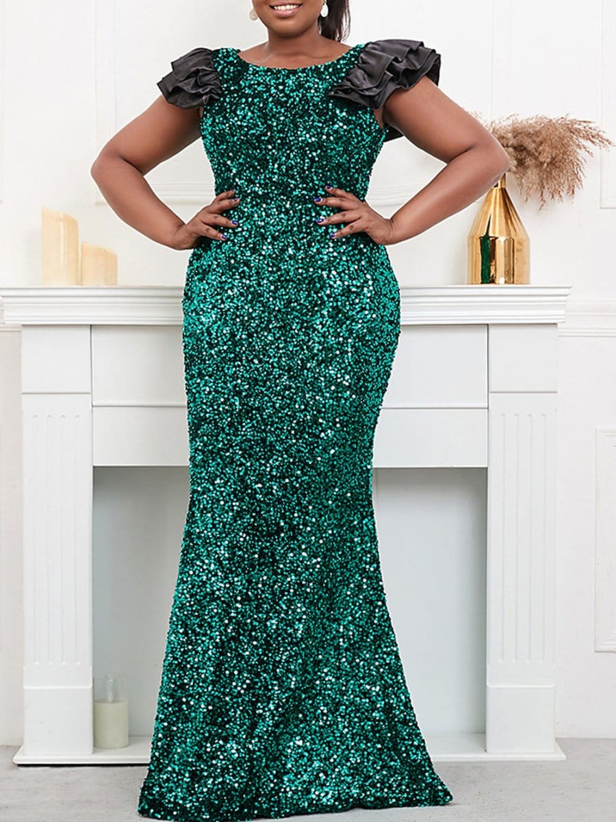 Sequin Maxi Dress - Fashionpara