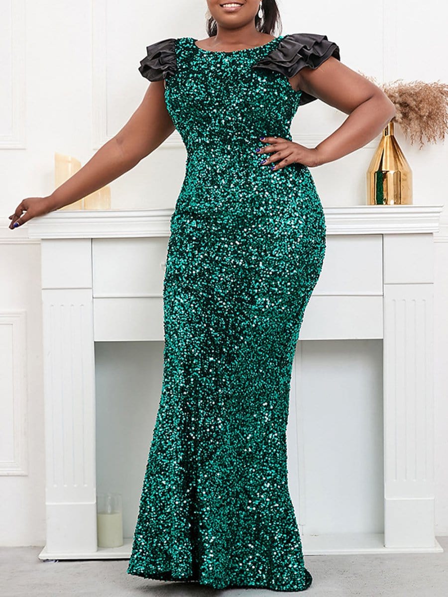 Sequin Maxi Dress - Fashionpara