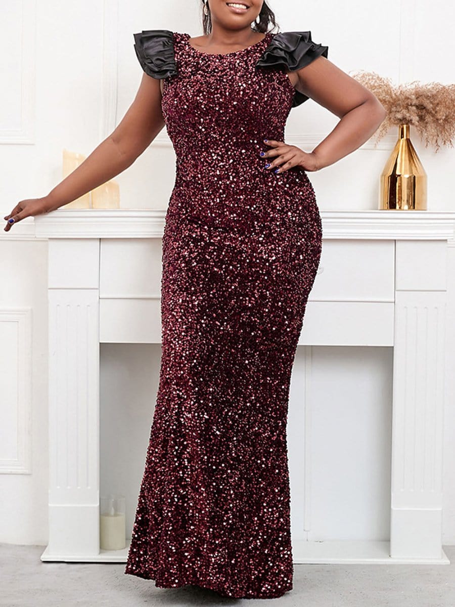 Sequin Maxi Dress - Fashionpara