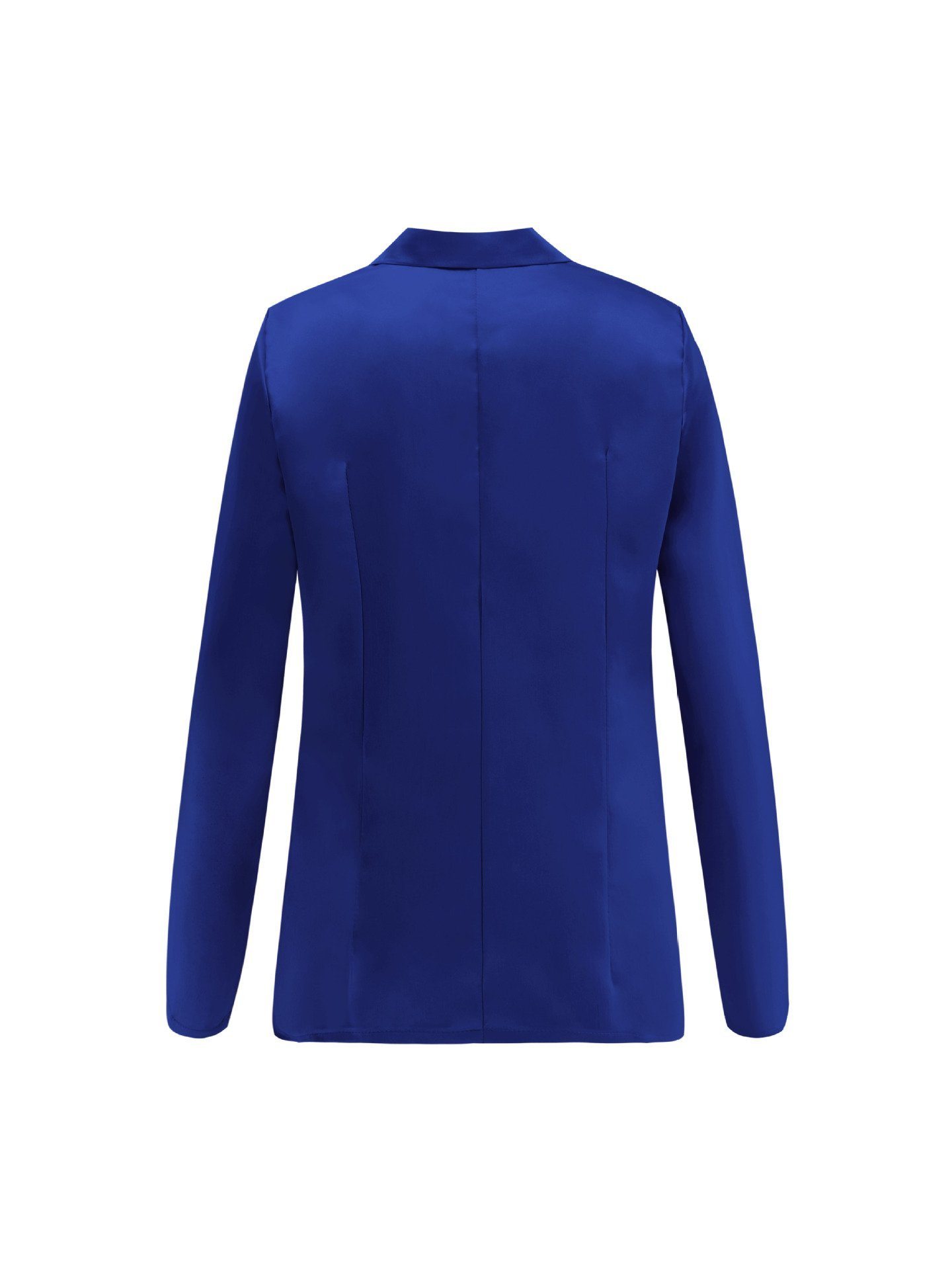 Solid Color Blazer with Elegant Button Detail for Style