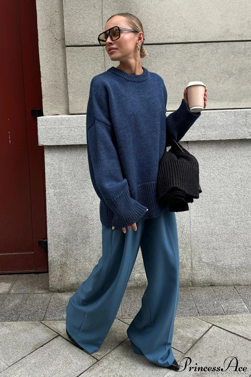 Classic Solid Knit Crew Neck Sweater for All Seasons