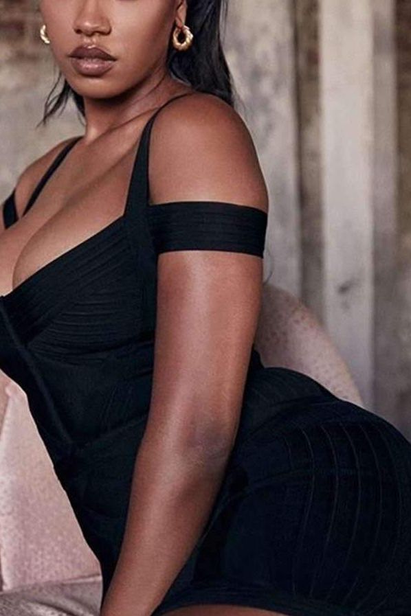 Sophia Bandage Dress - Classic Black - Fashionpara