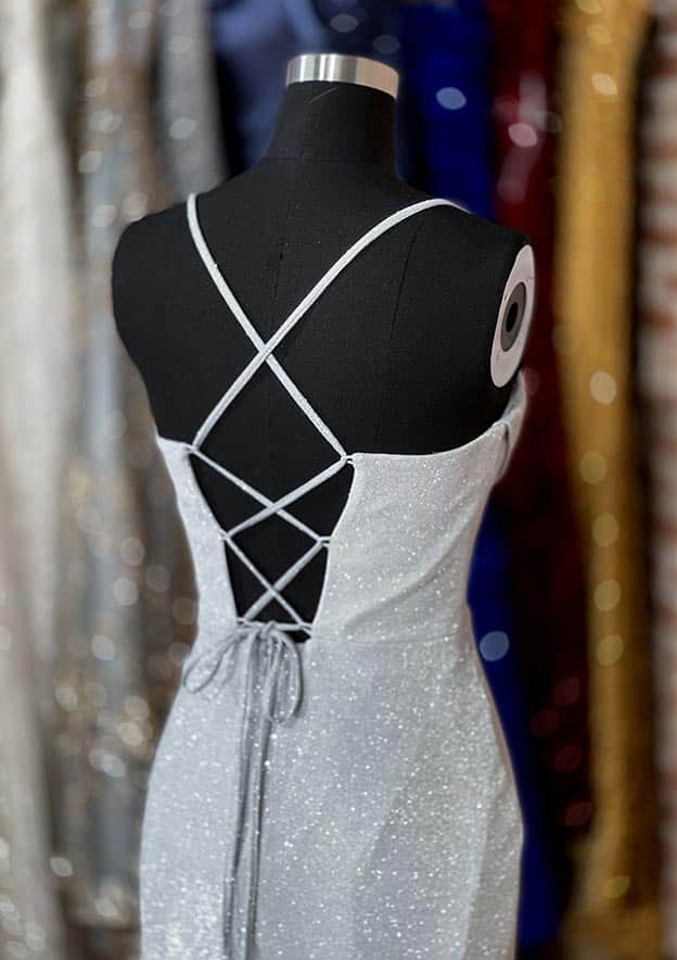 Sparkly Trumpet/Mermaid Sweetheart Prom Dress/Evening Dress With Split - Fashionpara