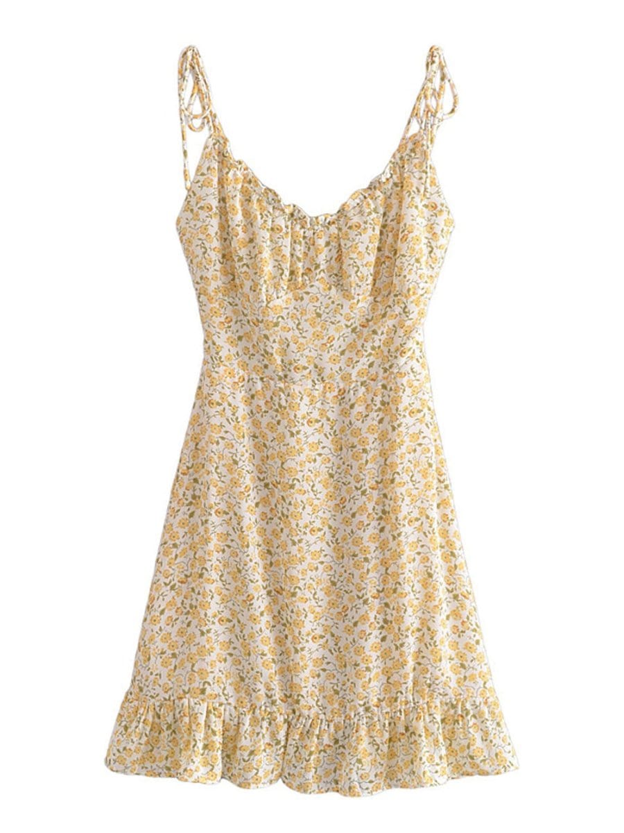 Floral Mini Dress - Fashionpara
