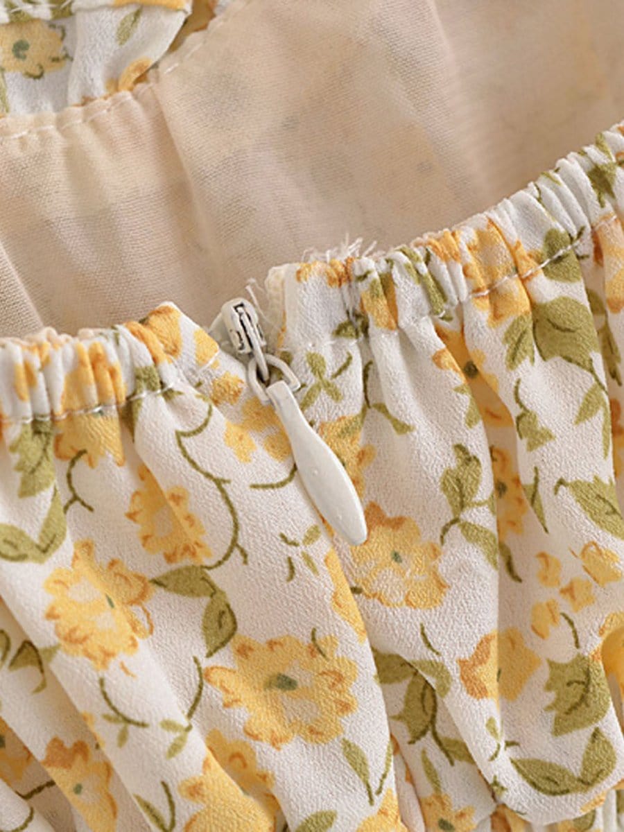 Floral Mini Dress - Fashionpara