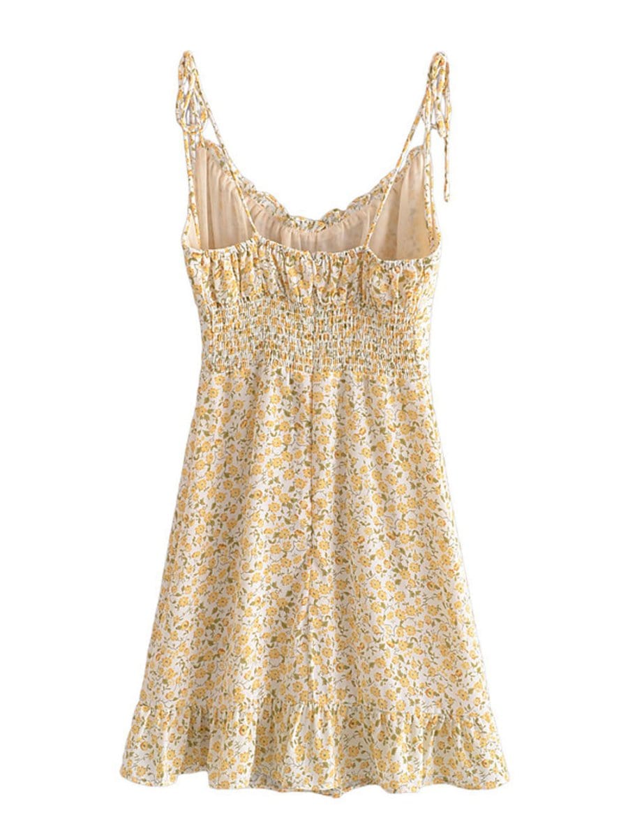 Floral Mini Dress - Fashionpara