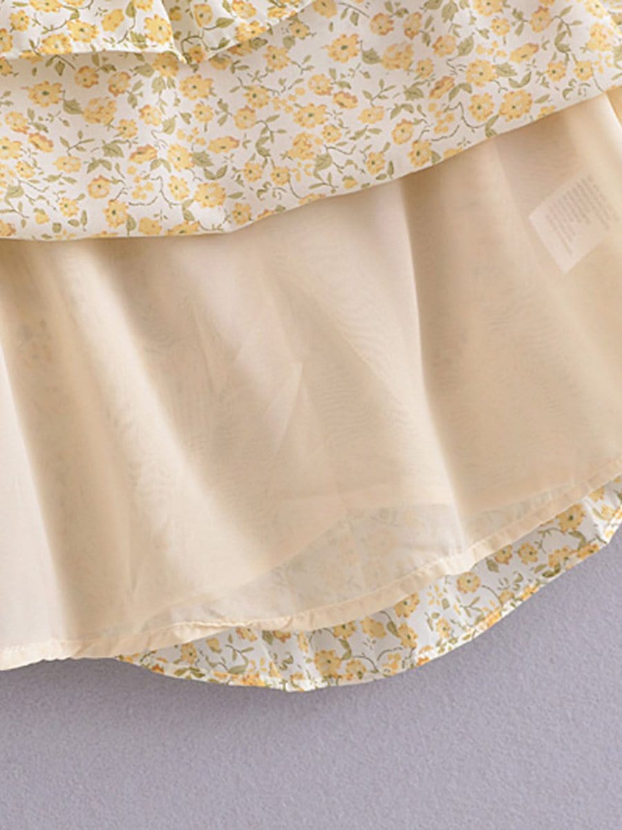 Floral Mini Dress - Fashionpara