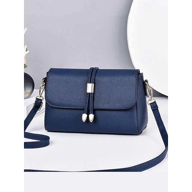 Burgundy Bags in Crossbody Leather Black Faux and