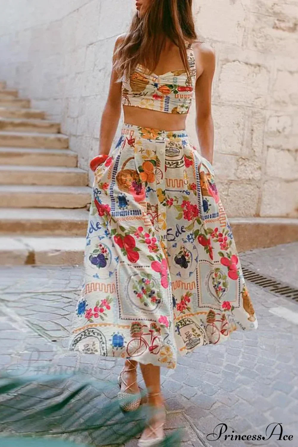 Strap Top Cotton Linen Boho Dress WHITE / XS bohodress-250126