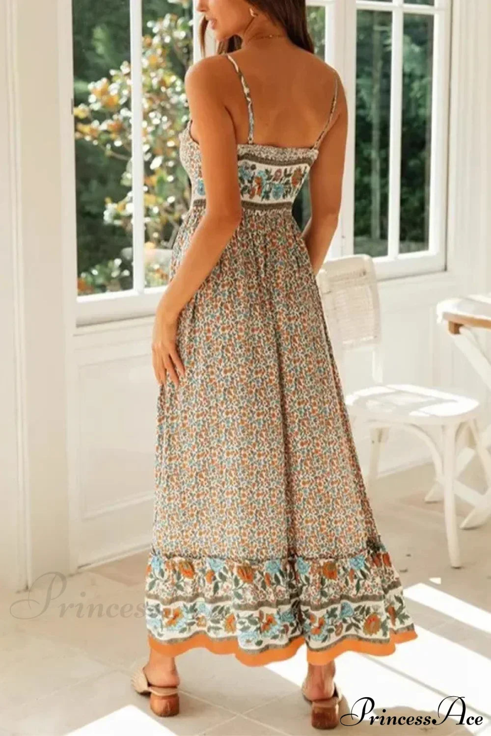 Strapless Vacation Summer Maxi Beach Boho Dress