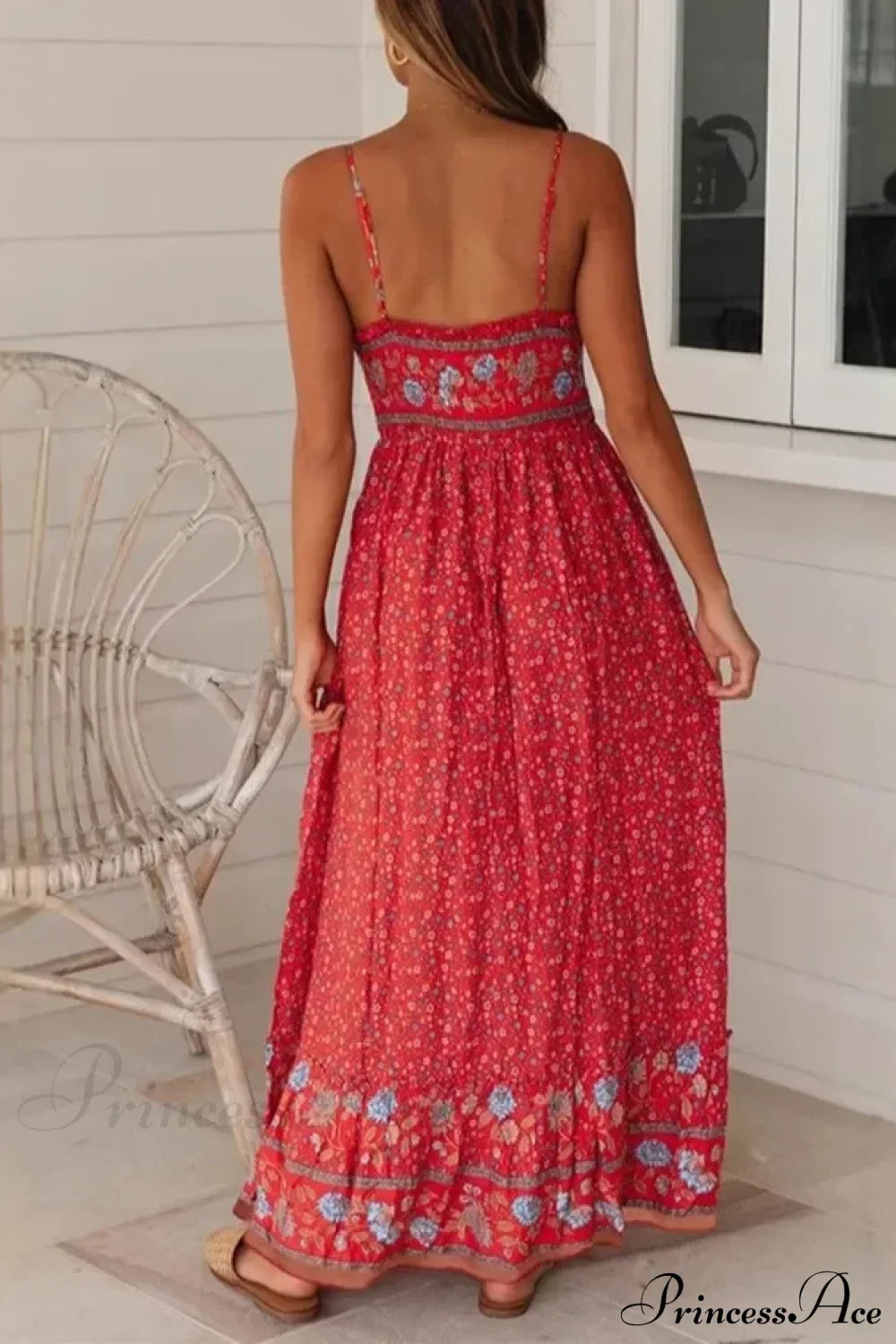 Strapless Vacation Summer Maxi Beach Boho Dress