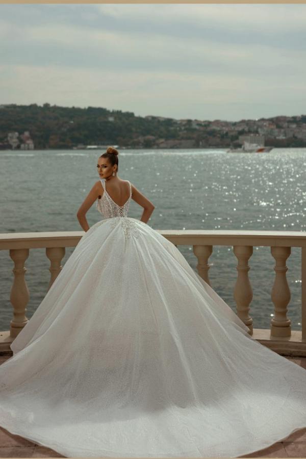 Straps Wedding Dress Mermaid Sweetheart Ball Gown Lace - Fashionpara