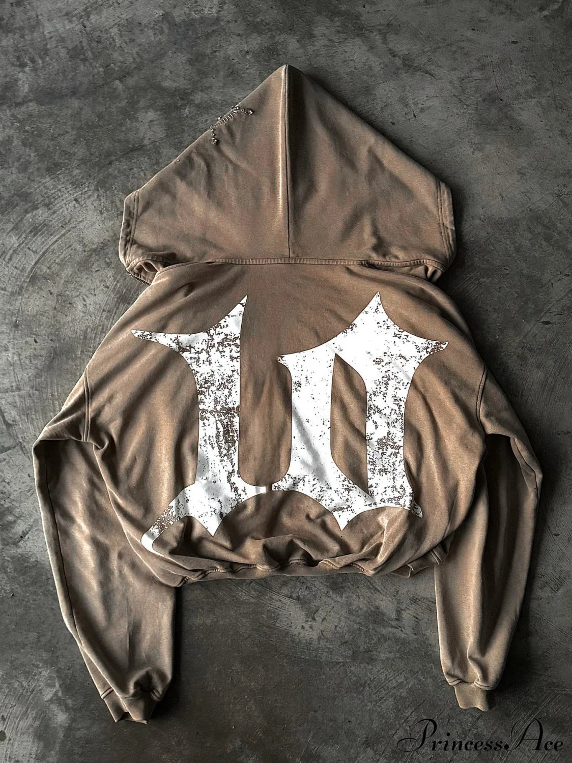 Streetwear Niche Design Relaxed Zip Hoodie