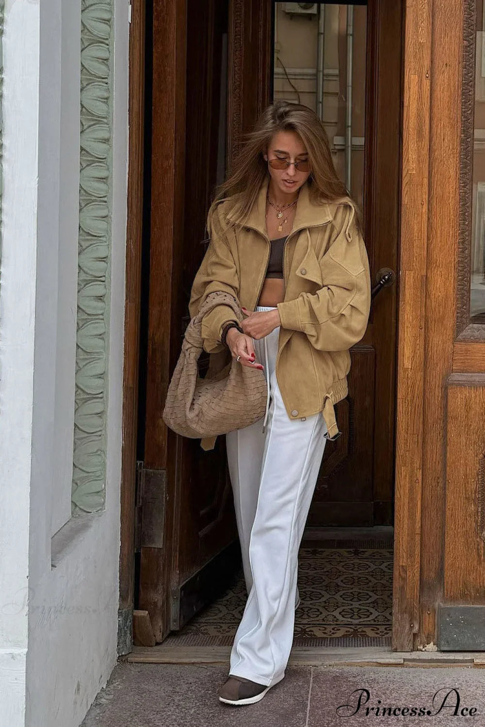 Stylish PrincessAce Suede Jacket for Effortless Elegance