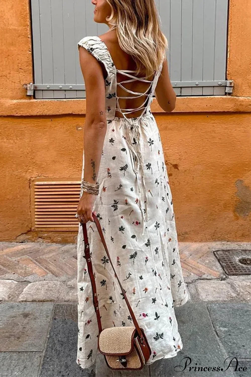 Summer Sexy Backless Sleeveless Long Dress