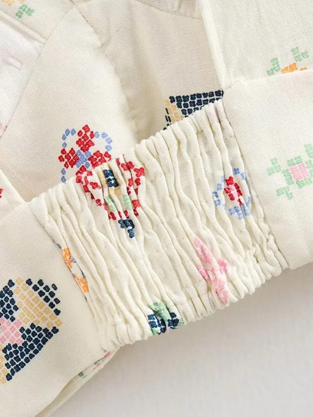 Printed Backless Shirt - Fashionpara